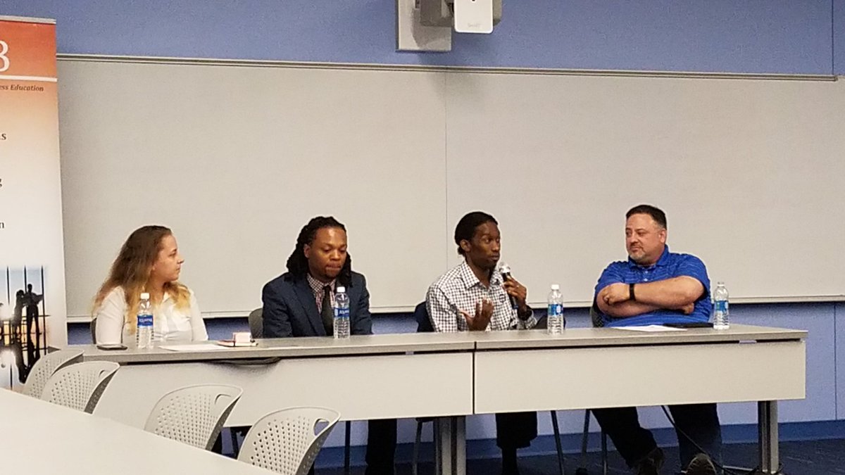 LCCCUPRC's tweet photo. FEBE Educational Panel underway at @LCCCUPRC.  Great discussion and part of partnership between NEO LaunchNet, @lorainccc and @ChamberNR. https://t.co/FJDKhVtSPC