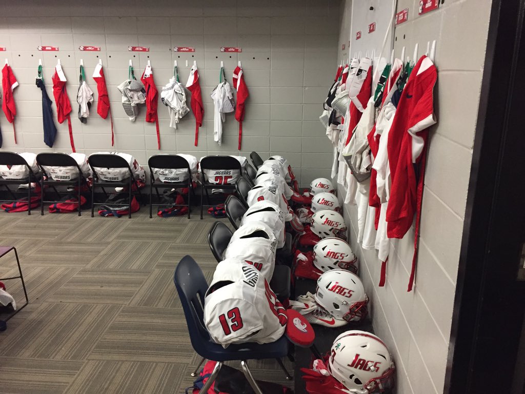 USA_FB_Equip's tweet photo. It's time for the Jags!! Locker room is set up and ready for your Jags.
#Combo6
#GreatManagersGetItDone https://t.co/ysO4ztJr9f