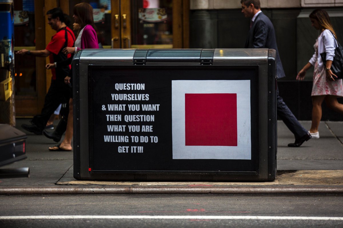 TSqArts's tweet photo. On #dayofthegirl, spot political/poetic #WordTsq signage by renowned women artists collaborating w/ female refugee fabricators. https://t.co/4FCo1KXTZu