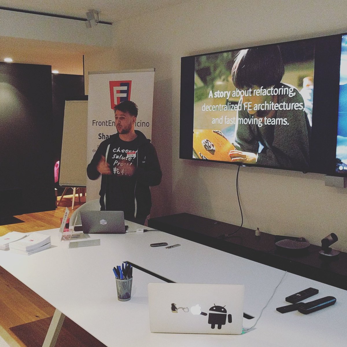 FrontEndersTI's tweet image. @nickbalestra  ci parla di #OpenComponents!