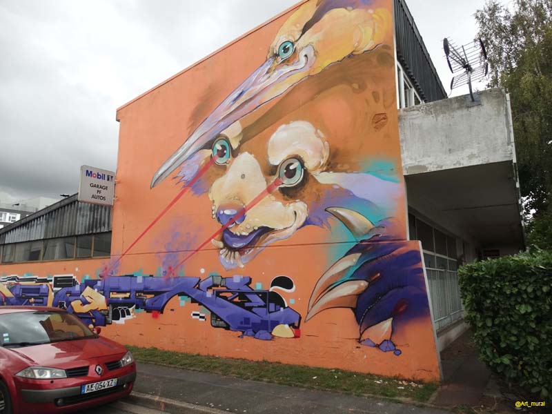 Art_mural's tweet image. #CergyPontoise #ValdOise Festival #CapsAttack superbe peinture fraîche de #Treze  +ici : goo.gl/UPP54U