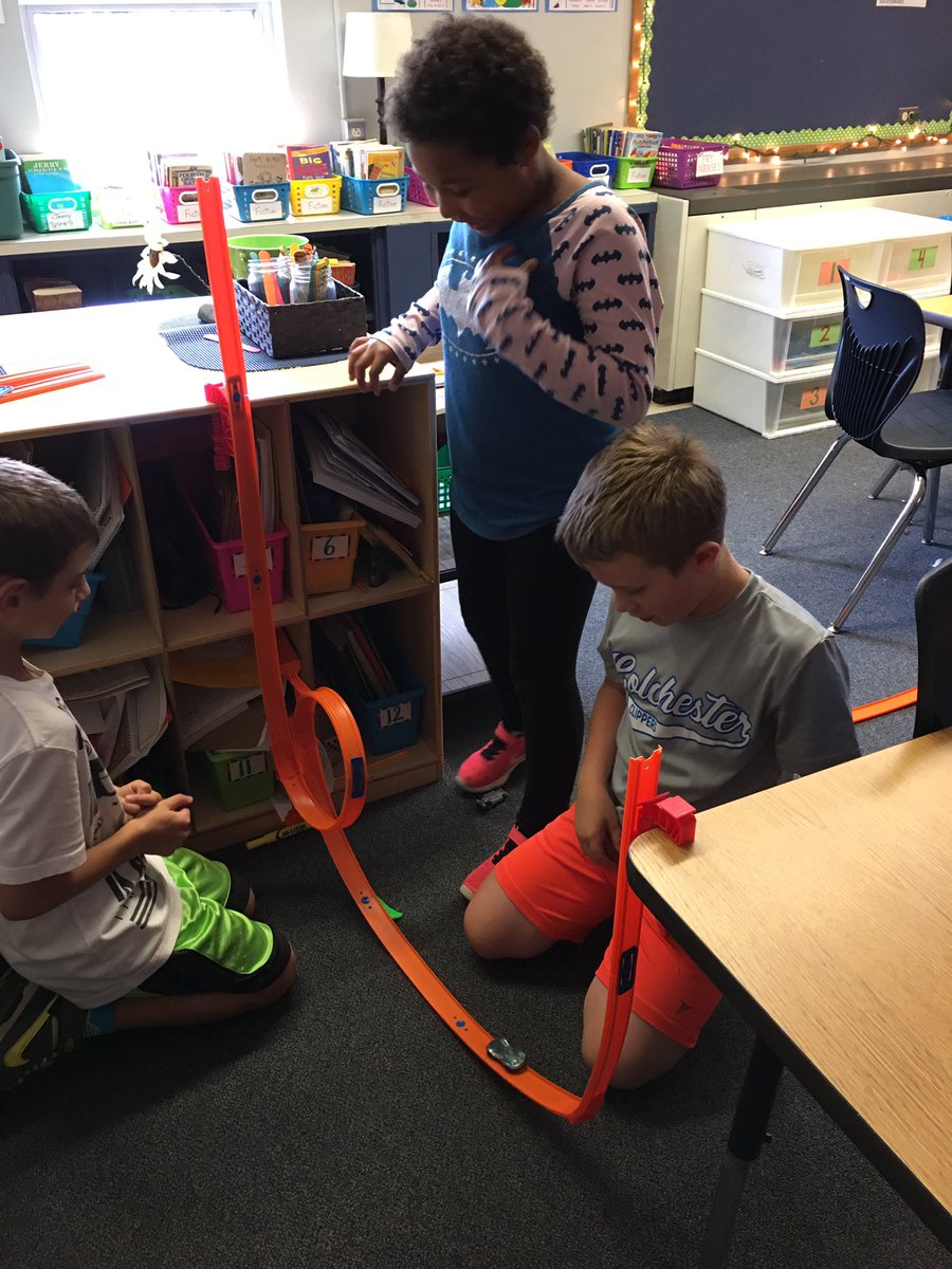 MBSCarneyCrew's tweet photo. We started our Force and Motion science unit by exploring and discovering with our @Hot_Wheels #speedometry @mbsosprey @CSDCommunity https://t.co/WsB6pJ4urD