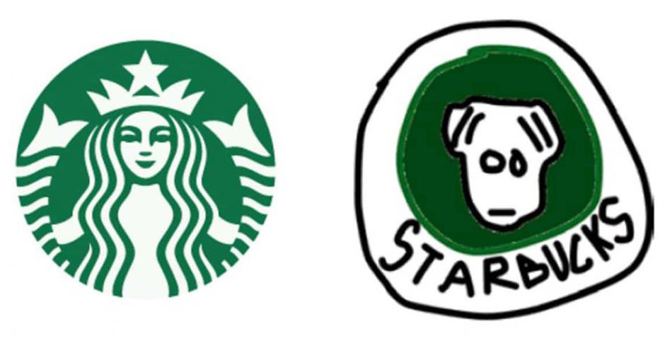 Booooooom's tweet photo. People struggle to draw popular brand logos from memory > https://t.co/bFa8OtowJW https://t.co/xv5bMnpBZi