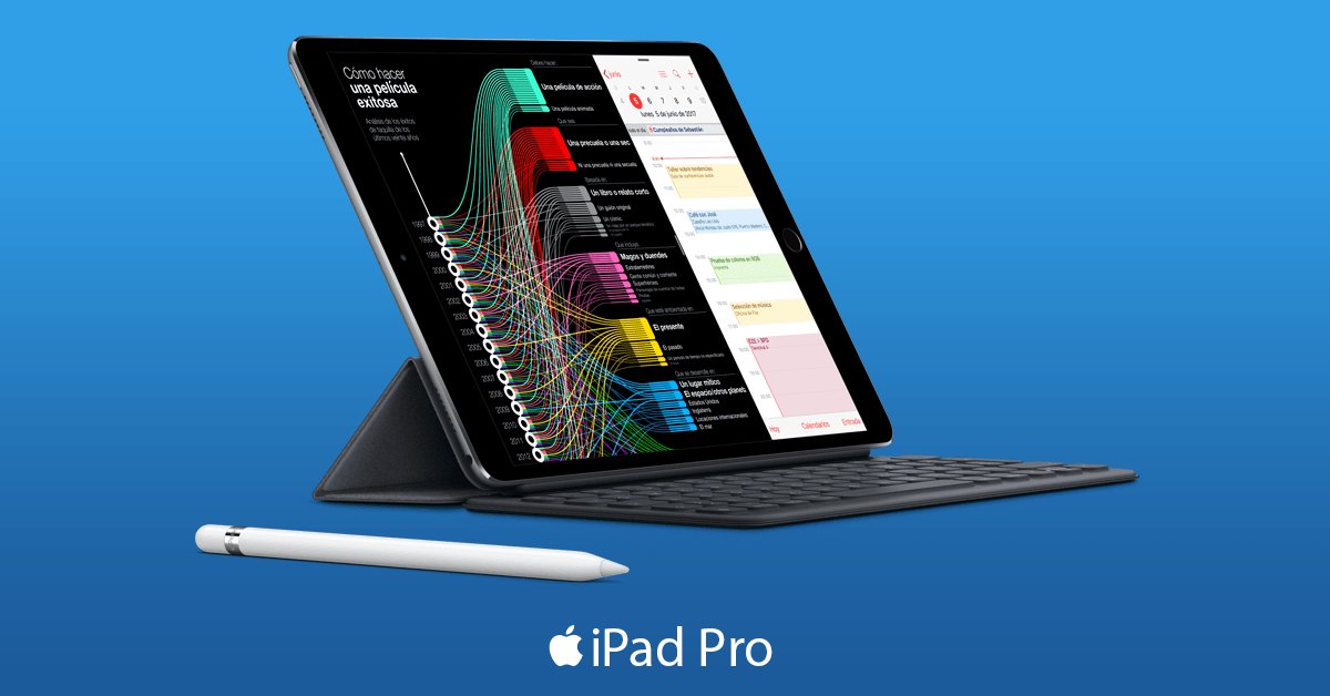 ¡Llegó el nuevo iPad Pro de 10.5"!
 
Más potente que la mayoría de las laptops PC y una renovada pantalla retina. bit.ly/2yblrra
