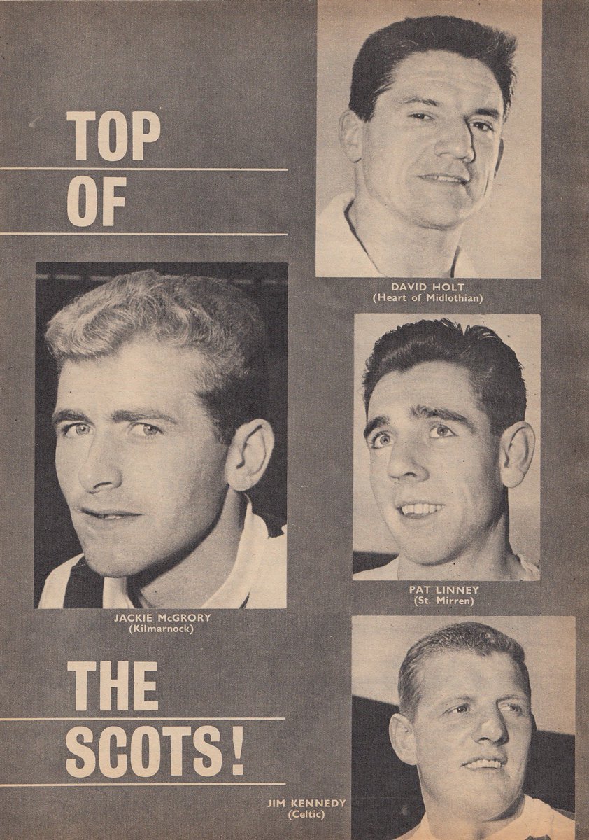 ScotsFootyCards's tweet photo. Top Of The Scots! #JackieMcGrory #Kilmarnock #DavidHolt #Hearts #PatLinney #StMirren #JimKennedy #Celtic #CBFM 1965-01 https://t.co/1dr4ysiKHa