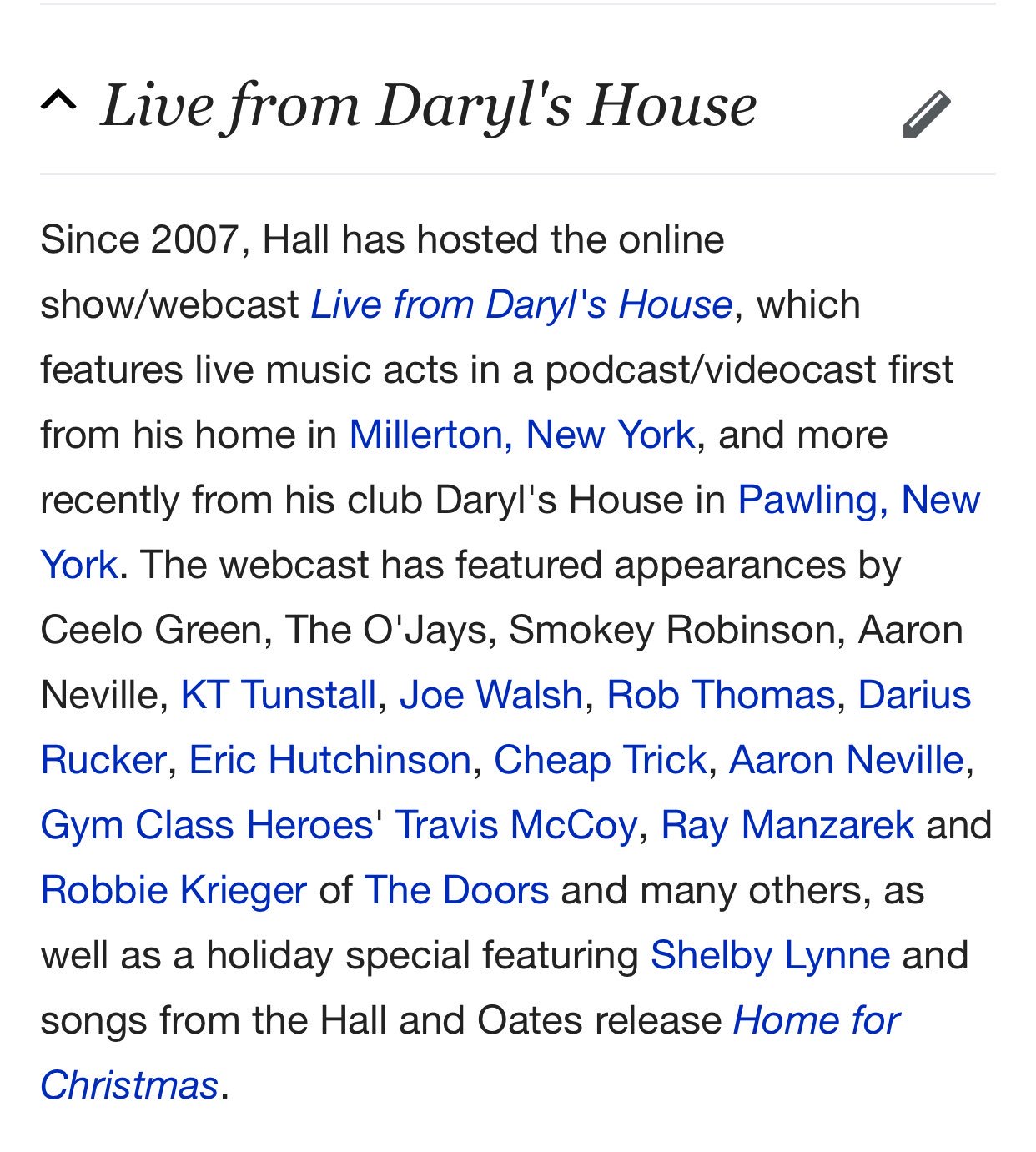 Happy 71st birthday Daryl Hall. We ve not heard it but his podcast sounds like an absolute atrocity 