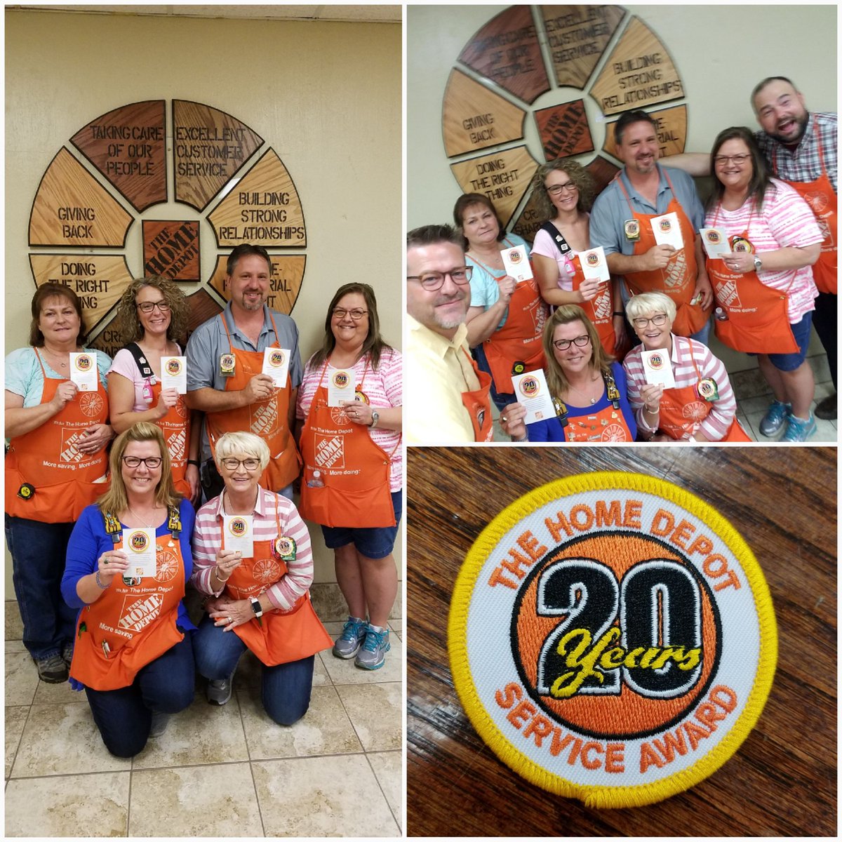 #RT Privledged 2 hand out Six 20yr Service Awards 0702! DEDICATION! 🏅🏅🏅🏅🏅🏅 <a href="/jaybisping/">Jay</a> <a href="/BryanhunterHall/">Bryan hall</a> <a href="/THD_HXT/">Thompson</a> <a href="/HomeDepot/">The Home Depot</a> @RobinRankinTHD