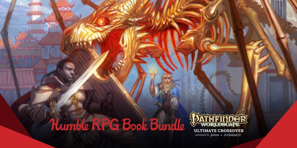DynamiteComics's tweet image. Introducing the Humble RPG Book Bundle: Pathfinder Worldscape Ultimate Crossover by @Paizo, Dynamite &amp;amp; @humble! bit.ly/2kHdDaU