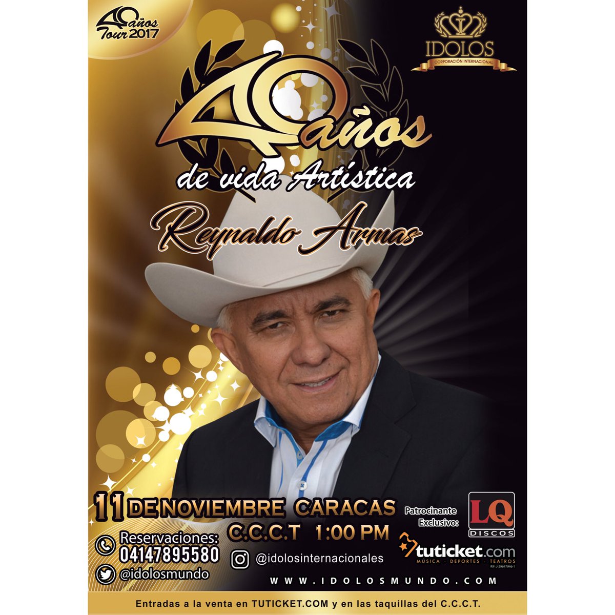 <a href="/reynaldoarmasve/">Reynaldo Armas</a> celebra junto a ti sus 40 años de vida artística en el CCCT el 11 de noviembre reserva 04147895580