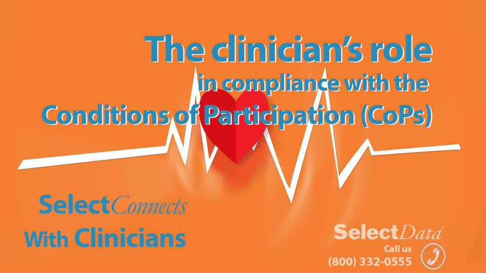 SelectDataLLC's tweet photo. Don't Miss Our Next #SelectConnects Webinar on #Compliance and Conditions of Participation (CoPs) - https://t.co/MMqRcy6Y1l https://t.co/3w3wmq55k8