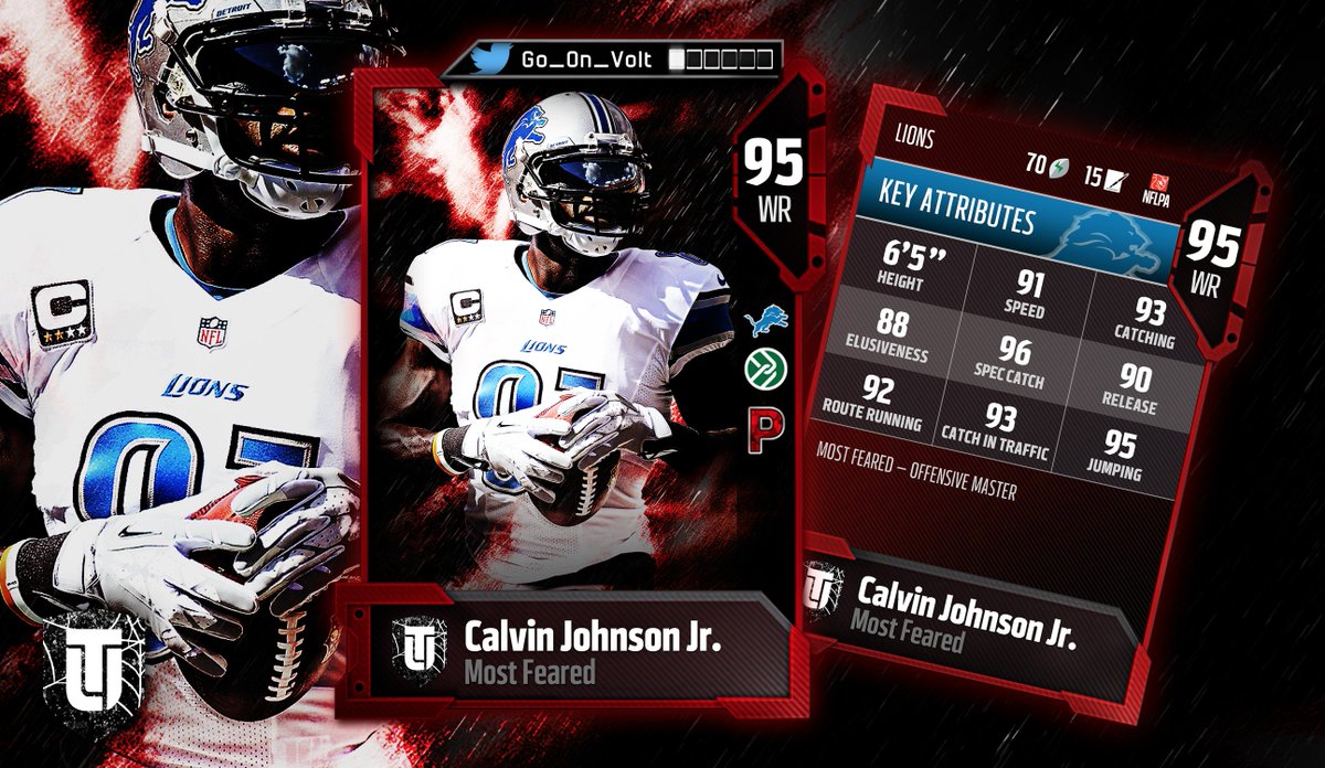 Go_On_Volt's tweet photo. Most Feared @CalvinJohnsonJr / #MUT18 Concept (RT and like if you enjoy!) https://t.co/Dg4CMkPm2e