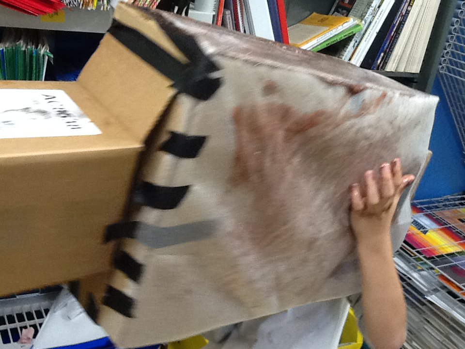 This koala is getting heavier by the minute. #cardboard challenge