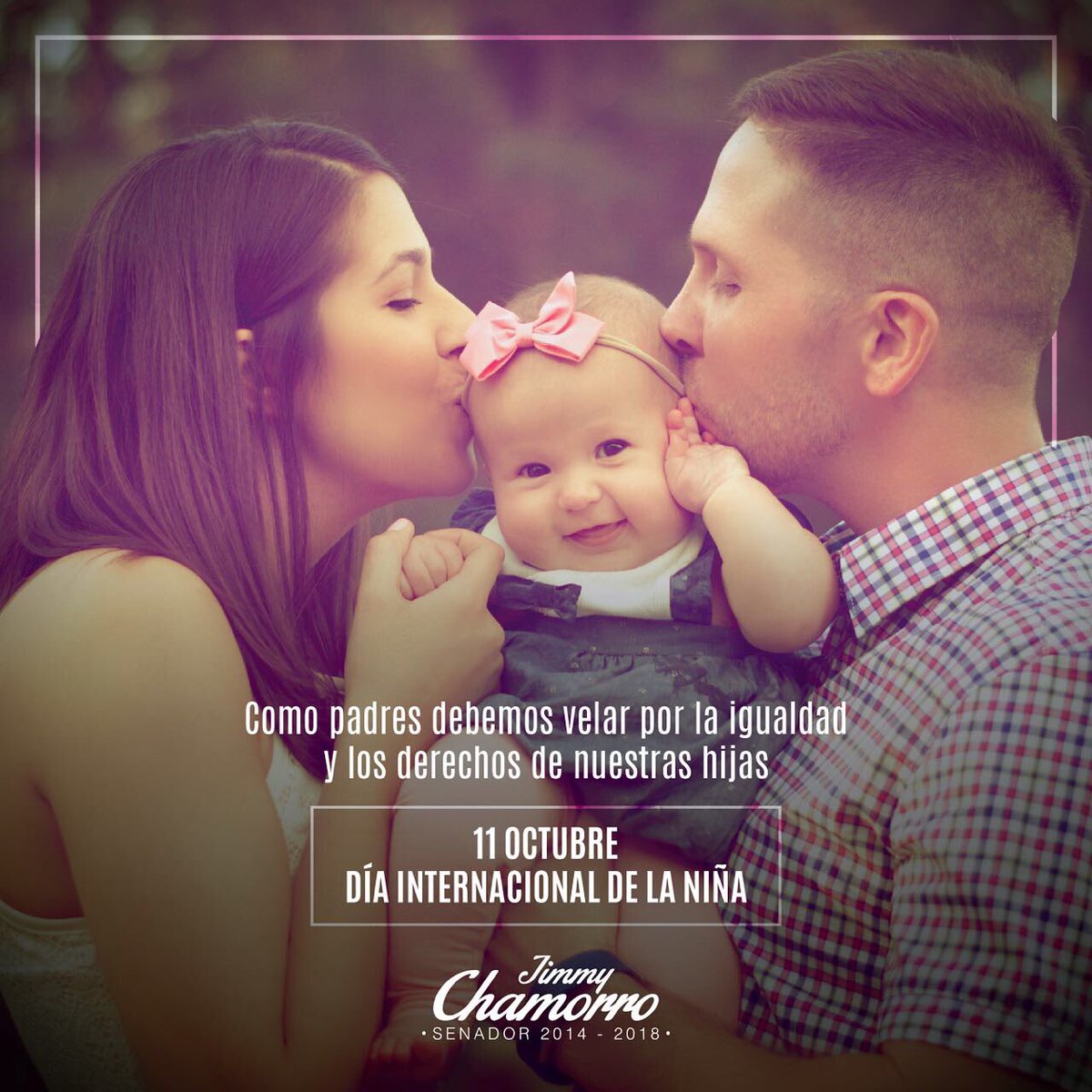 jimmychamorro's tweet photo. Comprometidos en que nuestras niñas tengan igualdad de oportunidades en su formación y bienestar. 
#DíaInternacionalDeLaNiña. https://t.co/0AP0fljCMD