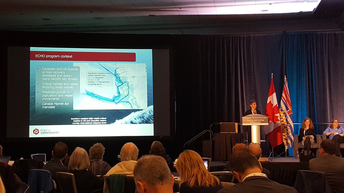 COSBCTweets's tweet photo. Orla Robinson describes how @PortVancouver ECHO program went from zero to action in less than 3 years! #SRKW2017 https://t.co/PtALepLdEk