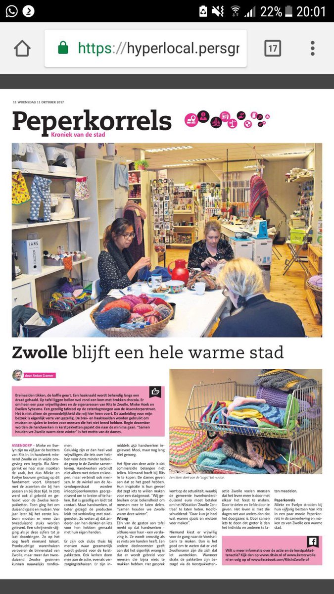 Wat is het een mooi artikel geworden in de <a href="/depeperbus/">De Peperbus</a>. Thx voor deze geweldige #peperkorrel <a href="/antonDDD/">Anton Cramer</a> #samenhoudenwezwollewarndezewinter