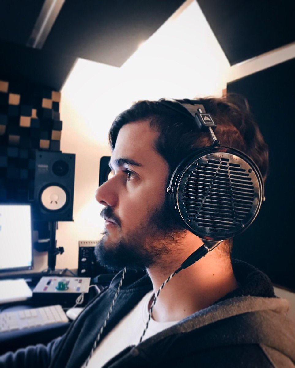 Audeze's tweet image. Studio life. #LCD4