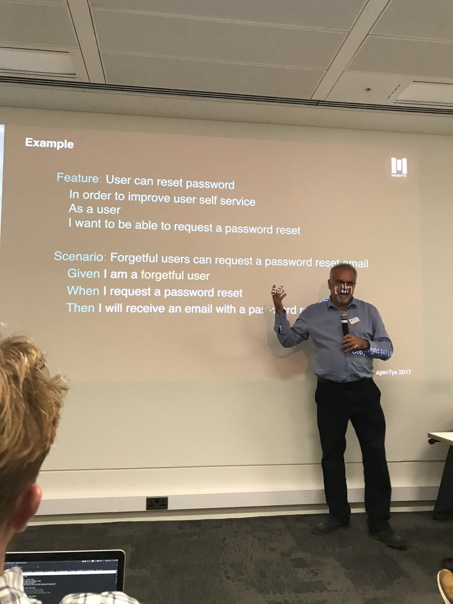 BDDLondon's tweet photo. Mike Scott talks is through Data Personas. https://t.co/yiRFFwzp5l
