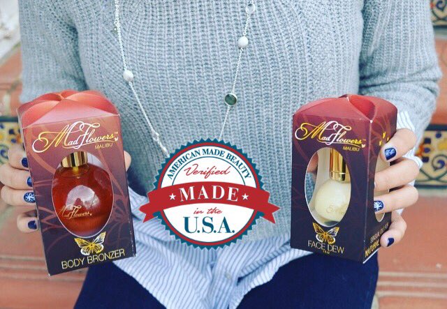 #bodybronzer or #facedew?? <a href="/MDFLOWRS/">MadFlowers</a> BOTH! #sophieschoice #glowingskin  Get yours TODAY at AmericanMadeBeauty.com #madflowers #love #beauty