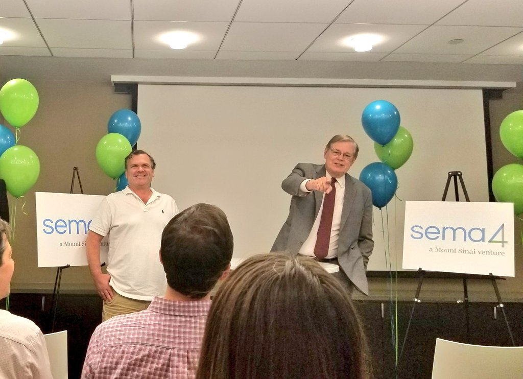 KatNotKate's tweet image. So exciting! Mayor of Stamford @MartinForMayor welcomes @sema4 to the city! Pumped to rep @MountSinaiCDH w/ @yvonneychan at the event