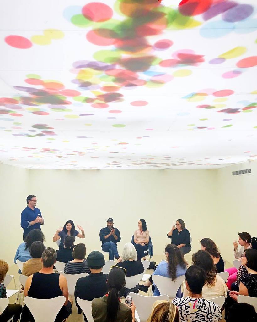 BigMedium's tweet photo. Great conversation at our Texas Biennial artist panel discussion. Thanks for having us, Linda Pace Foundation! #texasbiennial https://t.co/uzJ0dlEC71