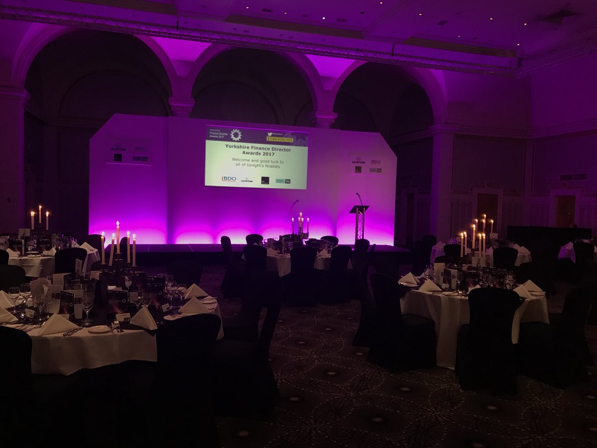FDAwardsYorks's tweet photo. We’re all ready to go at @TheQueensQ for the FD Awards tonight - not long now! #YFDA17 https://t.co/y208YB1mqL