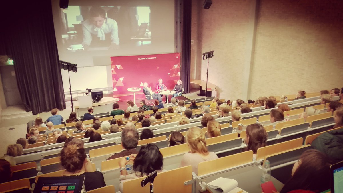 TomVogels2's tweet photo. Bijna volle zaal @RUReflects met Jeroen Linssen, Agnes van Minnen en @LindevS in een avond over 'Seks en Macht' @FTR_RU #foucault https://t.co/2zsIvgEN66