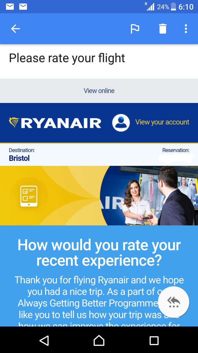 michaelberry88's tweet photo. 7/11 @Ryanair Queued with many other happy Ryanair passengers and told the next available Ryanair flight was in 2 weeks! @BBCNews #Ryanair https://t.co/ipBjslFPuZ