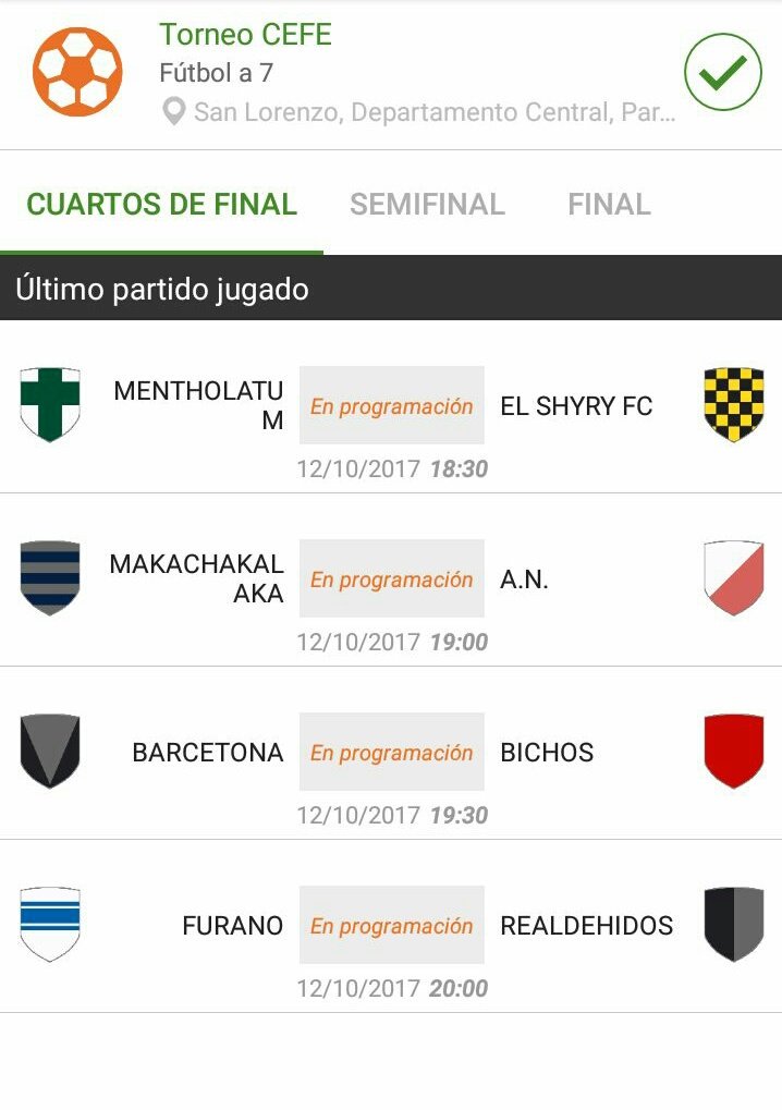 padrinos2016's tweet photo. Fixture del Torneo a beneficio de Cefe⚽
📌Polideportivo de Química 
⌚18:30 hs

#TodosConCefe💙 https://t.co/UrEuIAJ0gk