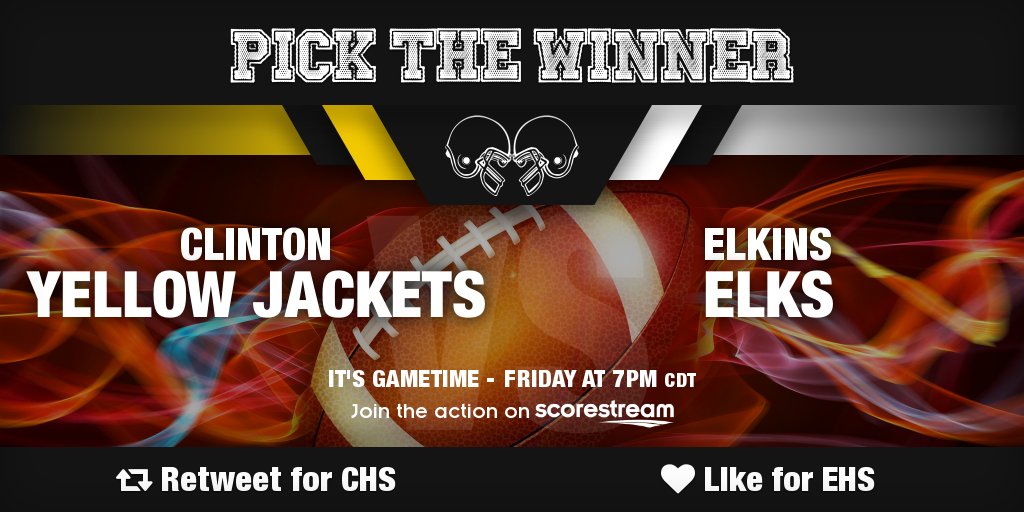 Who wins??
Retweet for Clinton
Like for Elkins (<a href="/ElkinsAthletics/">Elkins Athletics</a>)
Get the app 🔥 scorestream.com/app?rId=twg