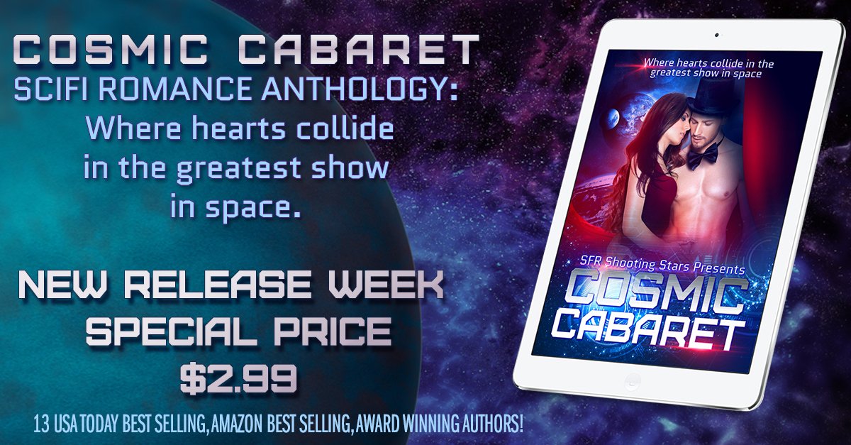 RosalieRedd's tweet photo. Check out what Marie had to say about Cosmic Cabaret. https://t.co/Ni5UghpmIl #cosmiccabaret #SFR #mustread https://t.co/02zlOOB087