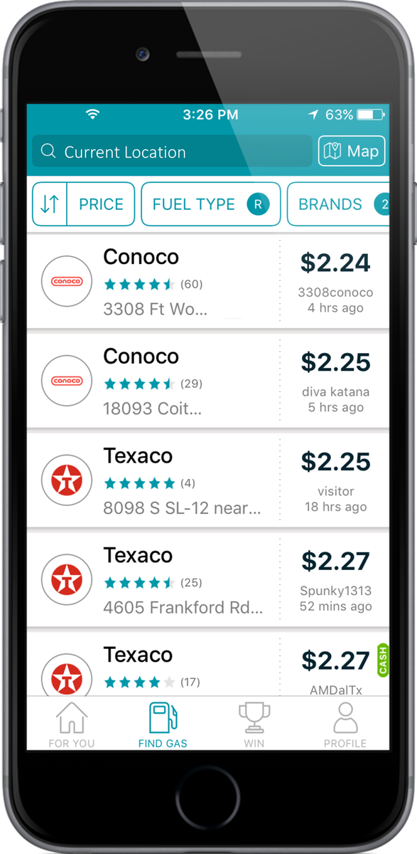 GasBuddy's tweet photo. We're making it even easier to find your #PerfectPitStop with new star ratings on the list page! https://t.co/wFNbwddA3t https://t.co/FGugDxHZRu