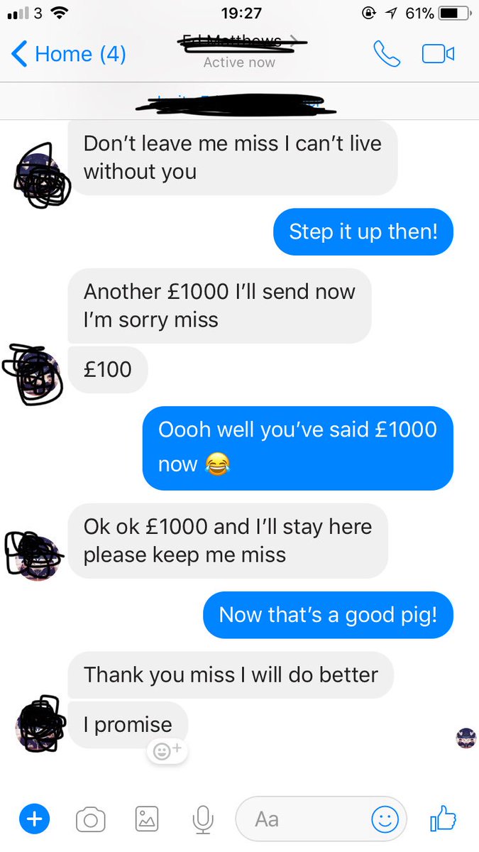 XClassyBabyX's tweet photo. Another #piggy trapped, obsessed &amp; begging for more 😏 @RTP1G @RTfaggot  #drained #paypig #slave #femdom #femdomme #finsub #findomaddictiion https://t.co/B5WOKDs4y5