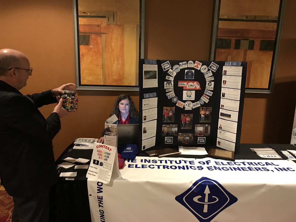 IEEE_Nebraska's tweet photo. IEEE is setup for the IA/NE conference social hour on Wednesday.  If you are at the conference, stop by and take a guess at the gumballs https://t.co/pqcb6IcUit