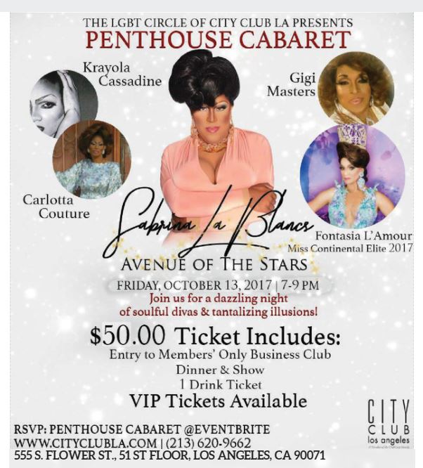 Enjoy a fun night of Sabrina’s capable crew of song stylists and fashionistas who will belt out hits by Beyonce’, Tina Turner, and more!