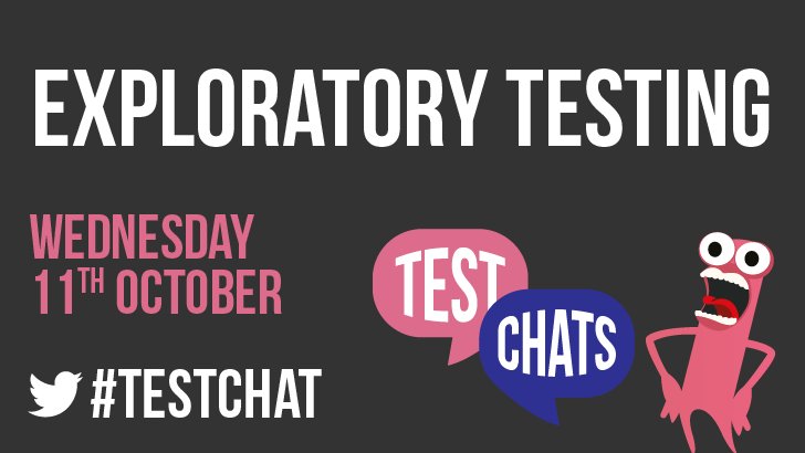 testingclub's tweet image. Our #TestChat on Exploratory Testing is kicking off soon! Come get stuck in! It's starting at 8pm buff.ly/2hpLMLm #softwaretesting
