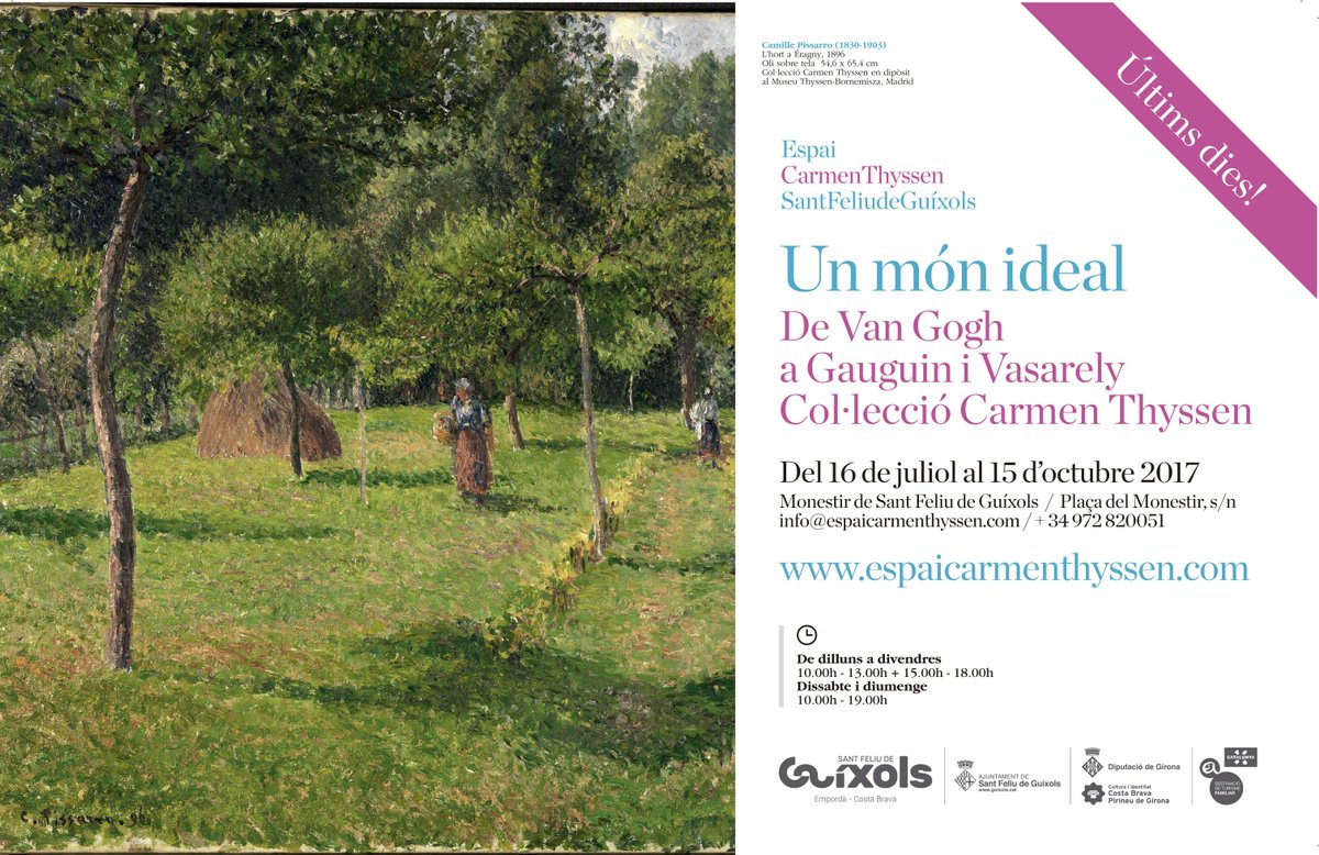 EspaiC_Thyssen's tweet photo. Un Món ideal. De Van Gogh a Gauguin i Vasarely… Vine i en seràs part #ECT17 https://t.co/uY8UnQ7YpG Últims dies! https://t.co/DZ4cKF94cL
