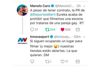 Merca20's tweet photo. Innovasport aprovecha la homofobia de un empleado de Martí para promover la inclusión - https://t.co/hznudWTRjh https://t.co/ezdBC7v4vp