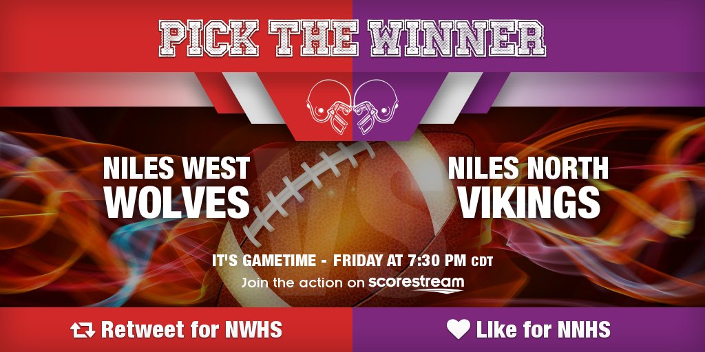 Who wins?
RT for Niles West <a href="/nileswestnews/">Niles West News</a>
Like for Niles North <a href="/Vikings219/">Niles N✊🏾rth Athletics</a>
Get the app 🔥 scorestream.com/app?rId=twg