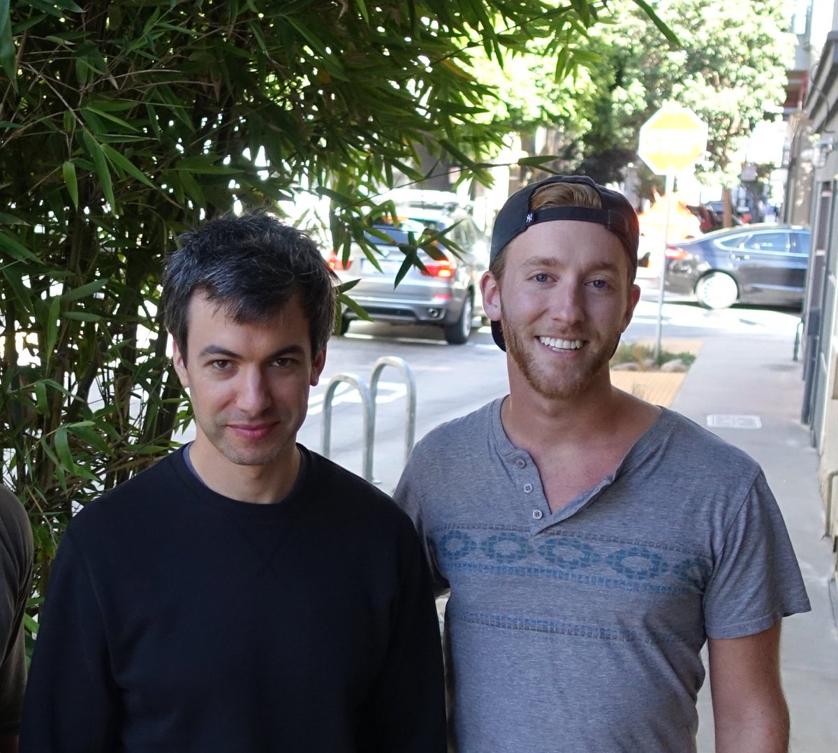 JoeSchindel's tweet photo. Met @NathanFielder last week in SF.  If you haven’t seen his show yet then shame on you! https://t.co/8S46JRmfID