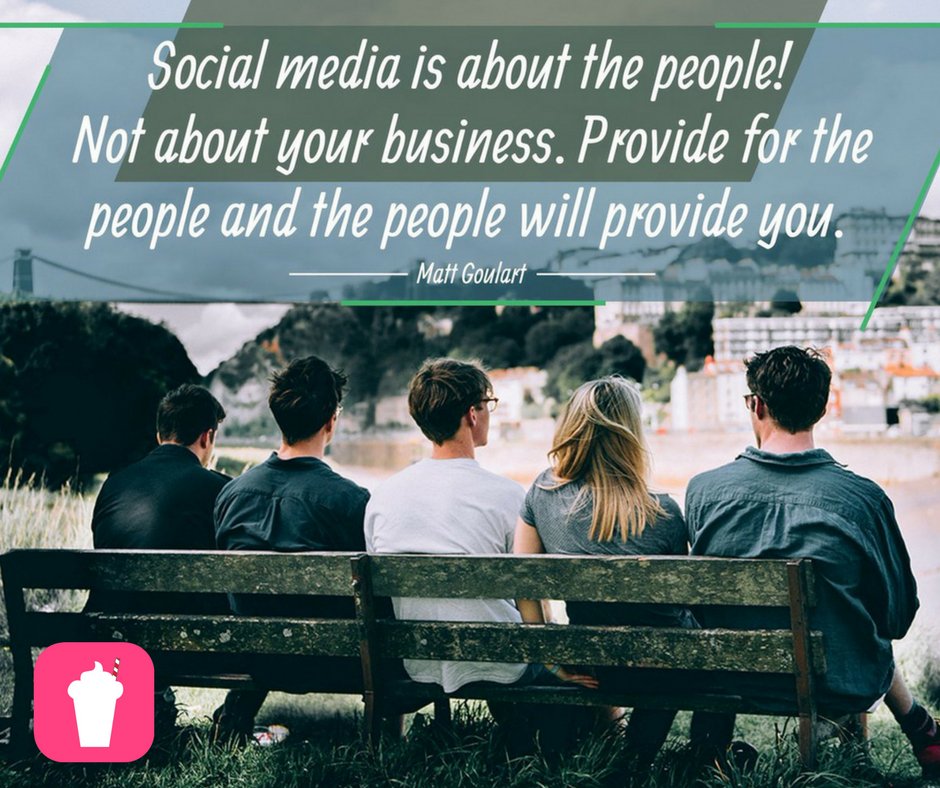 Connect_Faster's tweet photo. Social media is about the people! Not about your #business. Provide for the people and the people will provide you. Matt Goulart https://t.co/Jse4rxwGGw