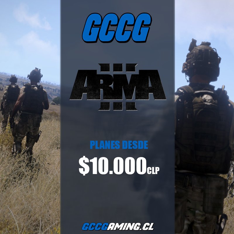 GCCGaming_CL's tweet photo. Arrienda los mejores servidores de ARMA 3 en GCCGaming.CL!

https://t.co/8NitWW2VOj https://t.co/Z31TvhTjvm