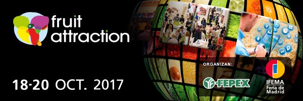 proseplan's tweet photo. Proseplan will be present again at IFEMA, Madrid "Fruit Attraction 2017" 18-20 October. Our stand: PAVILION 8, 8B07 https://t.co/fOdKjDbW2F https://t.co/uvh8HtnnTi