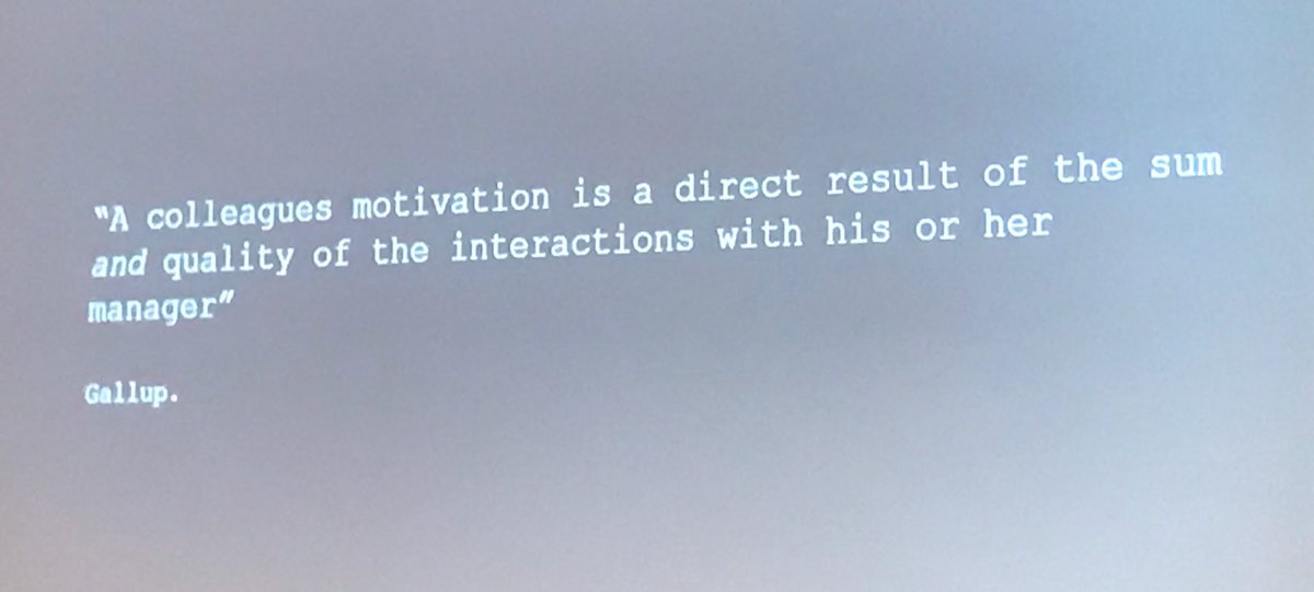 jenniferwarawa's tweet photo. A colleague’s motivation is a direct result of the sum and quality of the interactions with his or her manager. #WednesdayWisdom https://t.co/19TseLSzPb
