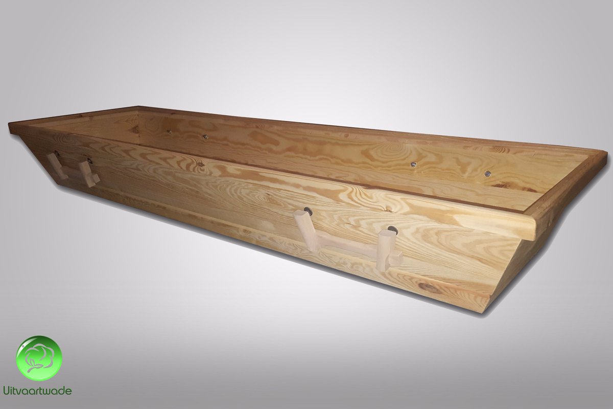 Uitvaartwade's tweet photo. Nieuw bij Uitvaartwade: de #opbaarkist. Zit tussen de opbaarplank en grafkist #uitvaart #begrafenis #crematie #lijkwade #lijkwaden #funeral https://t.co/kakg2iDpXb