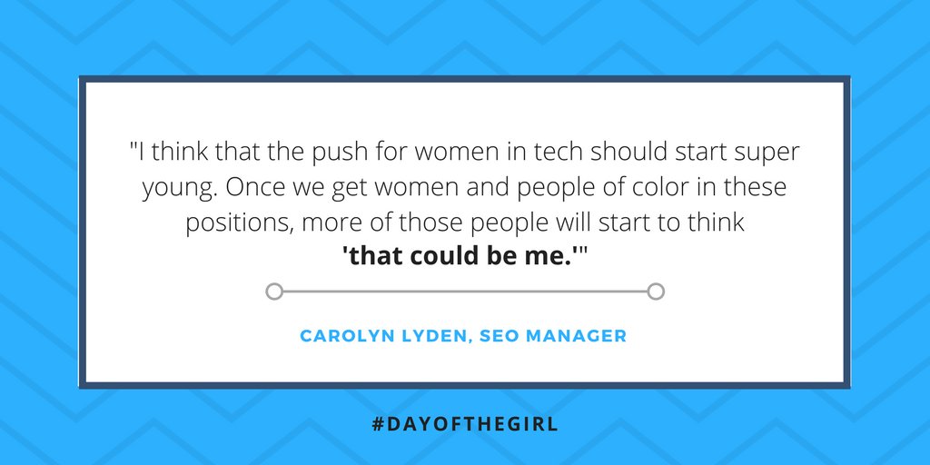 CallRail's tweet photo. Happy #DayoftheGirl from Team CallRail! Read @Carolyn_Lyden's inspiring thoughts on how girls can change the world! https://t.co/fSMTpiAEih https://t.co/G5cIz2wRQE