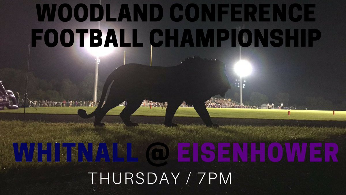Only one day away from the Conference Football Championship. Get to Ike early...we begin honoring seniors from Cheer/Dance/Band/FB at 6:30pm