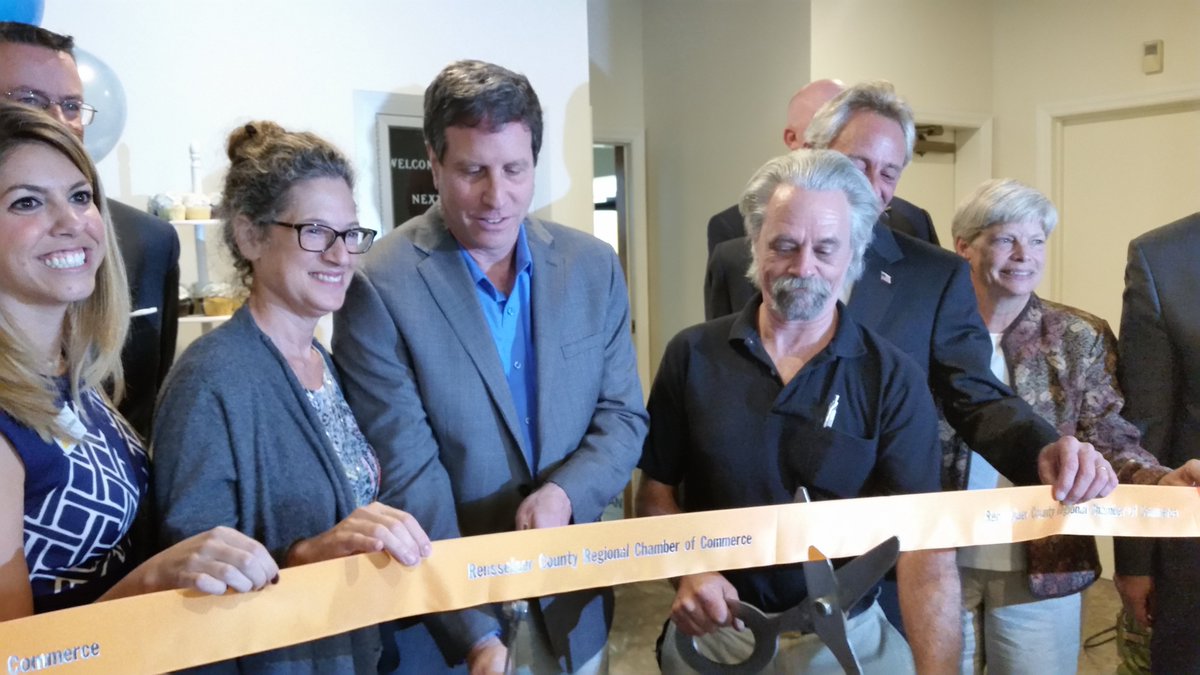 Today's ribbon-cutting ceremony at our beautiful new facility! We had a  super nice crowd of about 60 people who came out to celebrate.