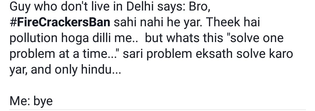 imshobhitmathur's tweet image. #FireCrackersBan #FirecrackerDebate