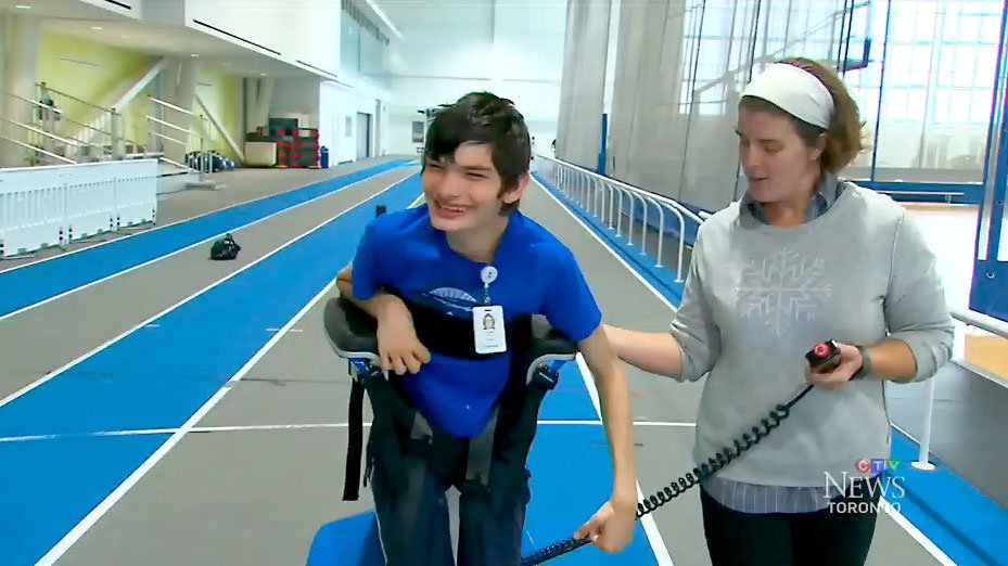 CTVToronto's tweet photo. 'Solowalk' robotics gives teen with Cerebral Palsy new freedom https://t.co/C4Up5N5UTc https://t.co/ATUH0GEvLt