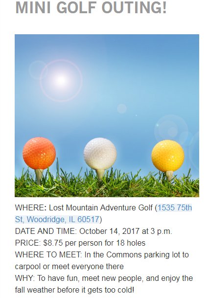 CCIW20s's tweet photo. Join Mosaics this weekend for Mini Golf! Details below: https://t.co/gGa433BGVF